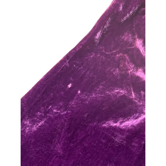 Habitat purple velvet ¾ sleeve button front shirt size L - Picture 8 of 13